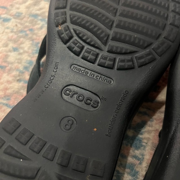 CROCS Black and Pink Sandals with Ergonomic Comfort - Picture 5 of 5